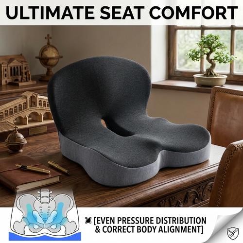 🔥2026 New 🛡️ Non-slip memory foam car and office seat cushions