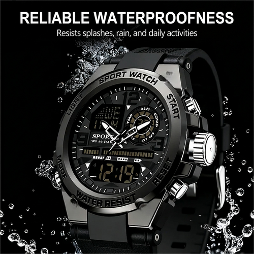 🔥🔥Men's Waterproof Sports Watch with Luminous Display