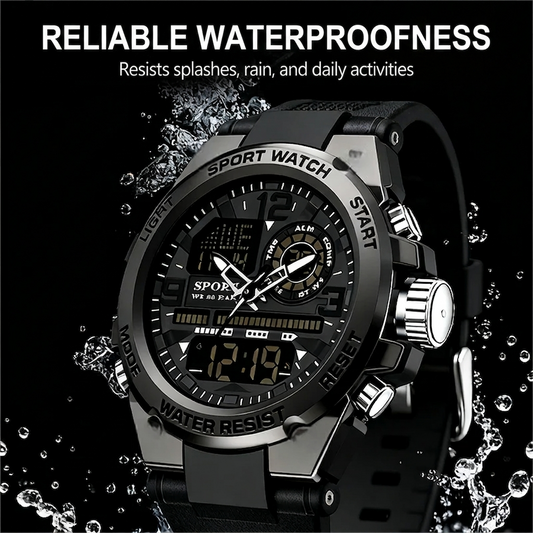 🔥🔥Men's Waterproof Sports Watch with Luminous Display