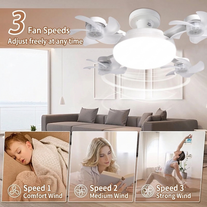 50% OFF🔥 Drone Ceiling Fan with LED Light - Modern Design, Comes with Remote Control, Suitable for Living Room and Bedroom