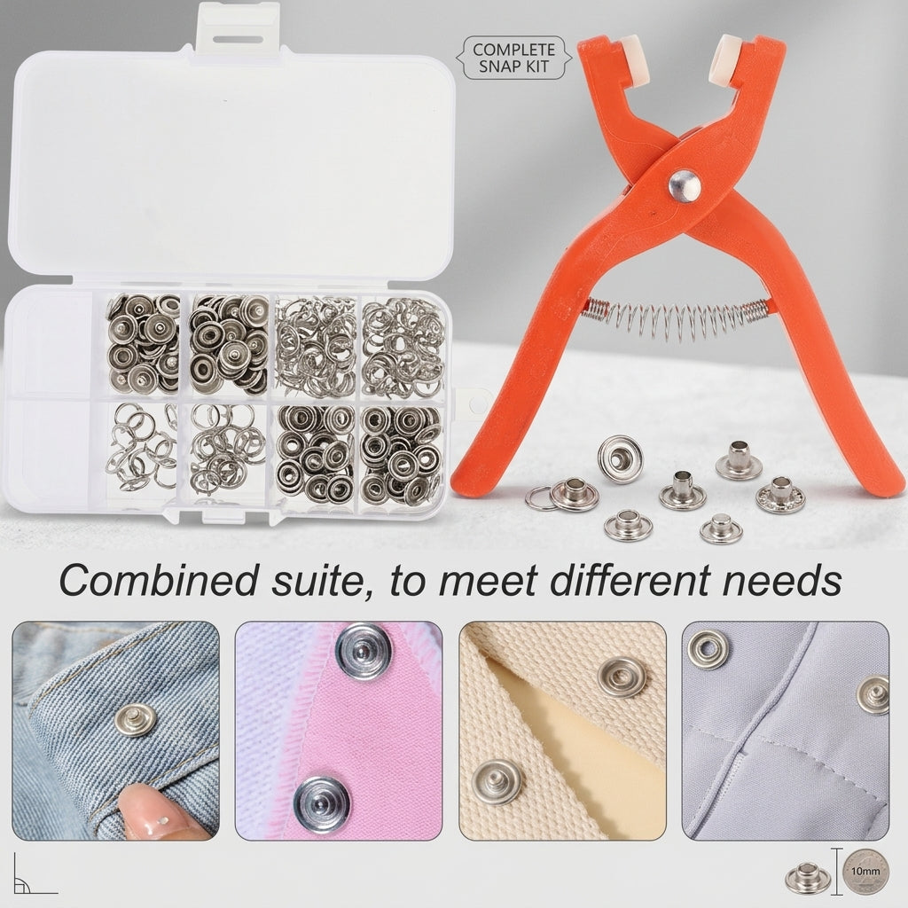 🥳Super Value Offer🥳 ✅ Installation tool for no-sew buttons