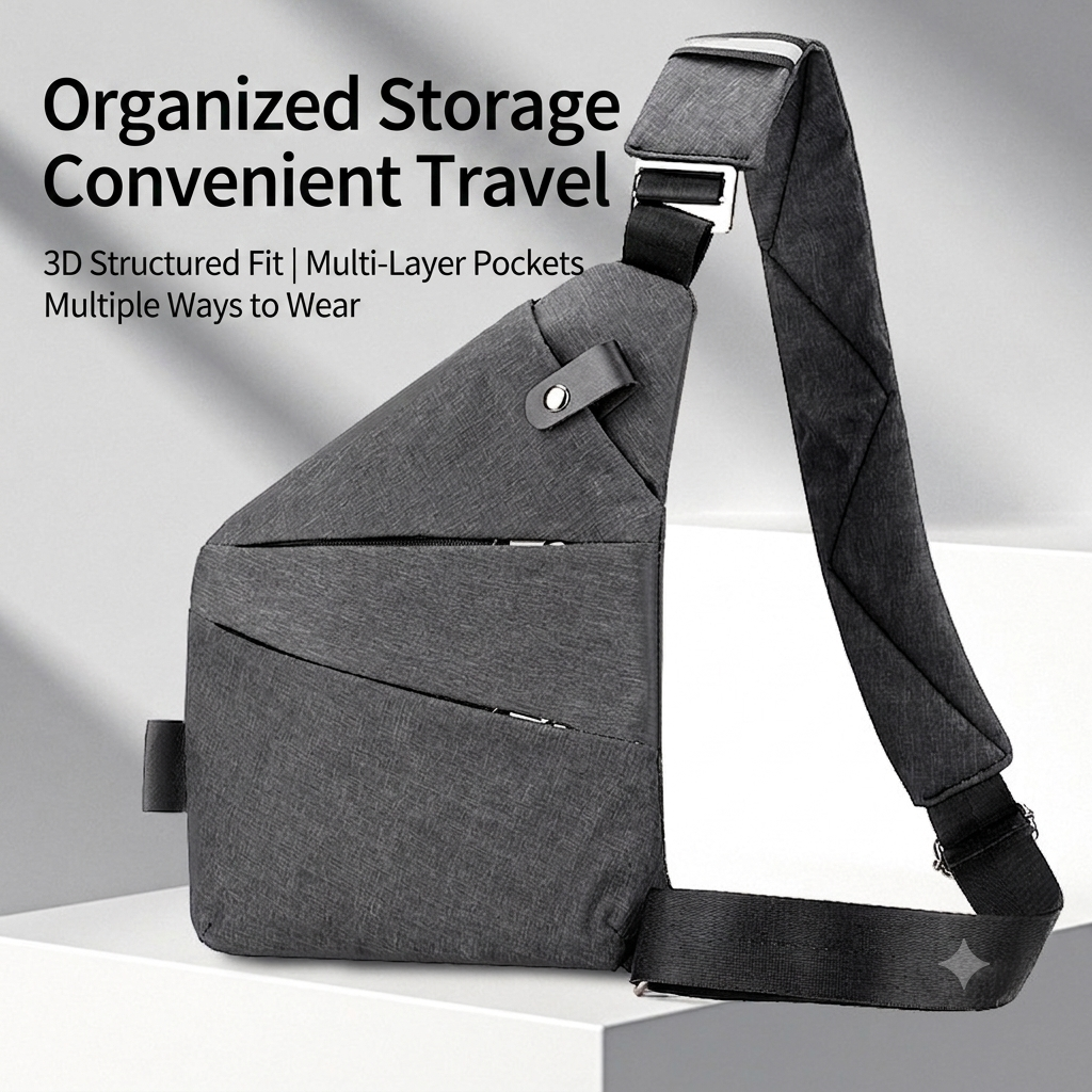 Buy 1 Get 1 Free！Anti-theft crossbody bag My passport, keys, and wallet are all safe and sound.