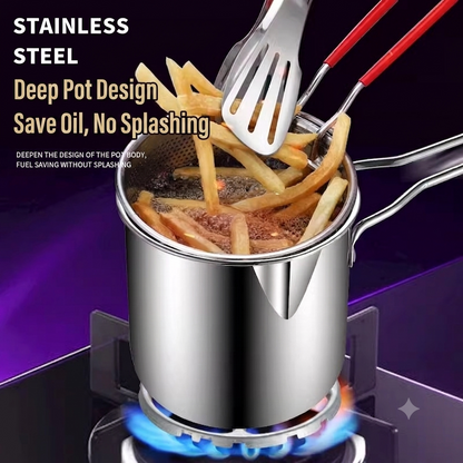 304 stainless steel oil filter kettle - the companion of deep fryer, healthy and ruthless!