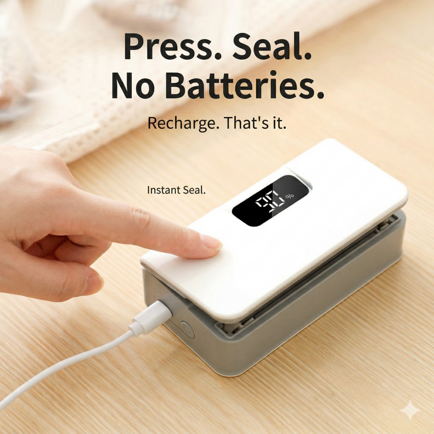 🔥50% OFF | Seal and cut in one step—fully automatic operation with 6 adjustable settings; a household essential.