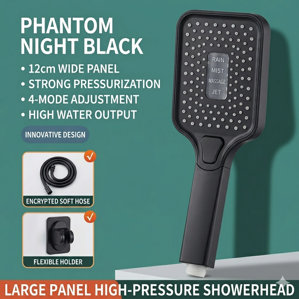 🎉 50% OFF🎉 High Flow Pressure Boosting Shower Head for Home Bathroom