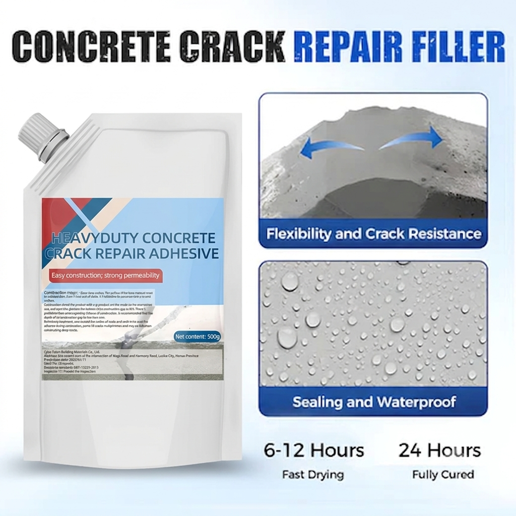 🔥New Upgrade🔥Heavy-Duty Concrete Crack Repair Adhesive