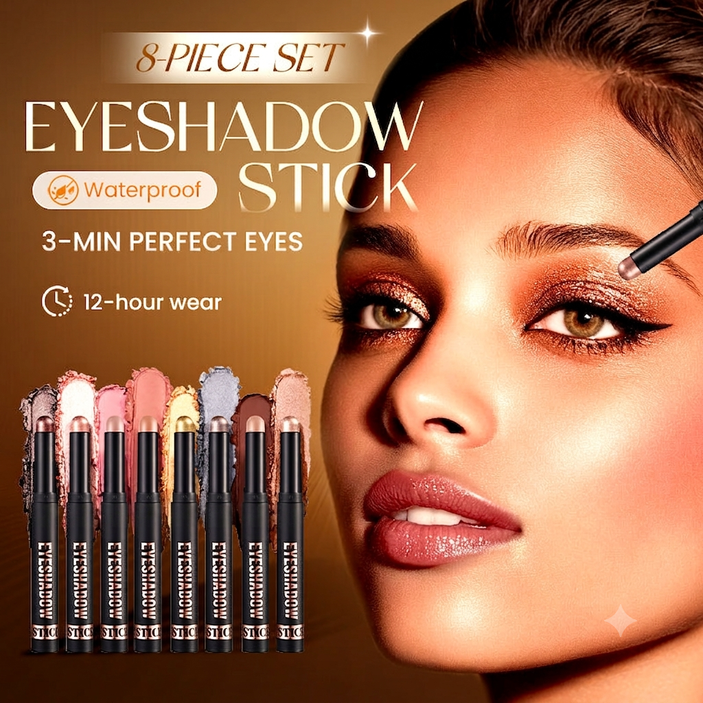 🎉🔥100,000 units sold! 8 shimmering eyeshadow sticks