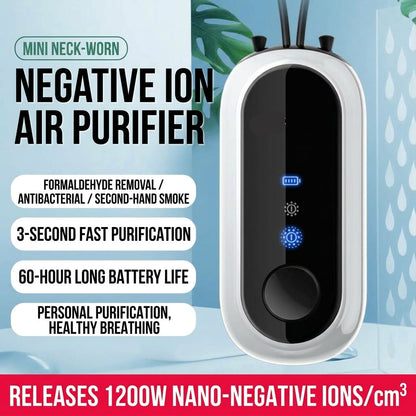 🔥Last day for 50% off Wearable negative ion air purifier