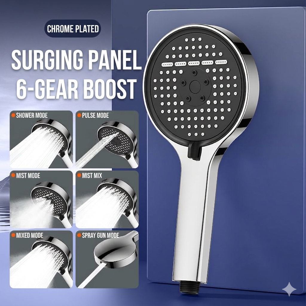 June Hot Selling! 🔥50% OFF🔥 - 7-Mode Pressurized Rain Shower Head