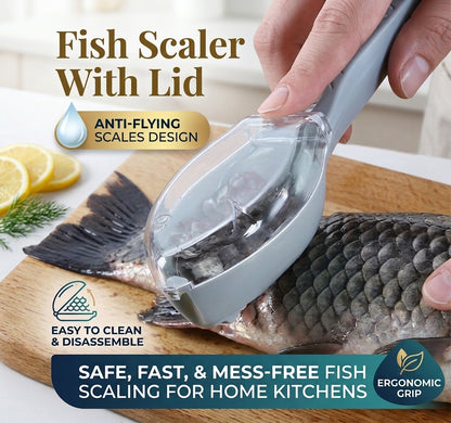 🐟Buy one get one free - Fish scaler with lid✨