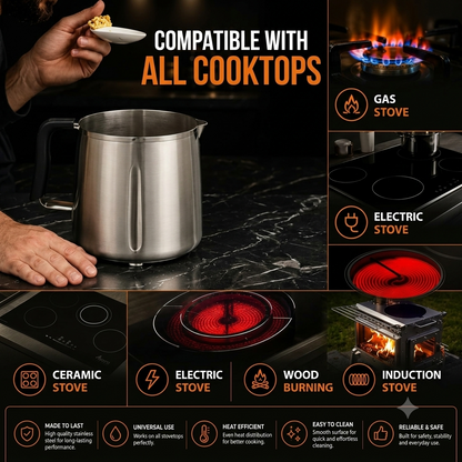 304 stainless steel oil filter kettle - the companion of deep fryer, healthy and ruthless!
