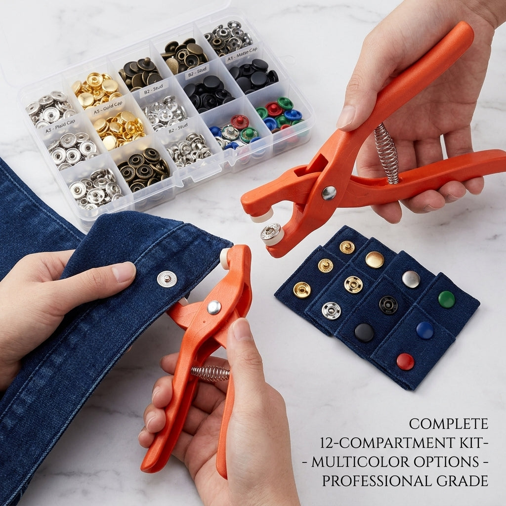 🥳Super Value Offer🥳 ✅ Installation tool for no-sew buttons