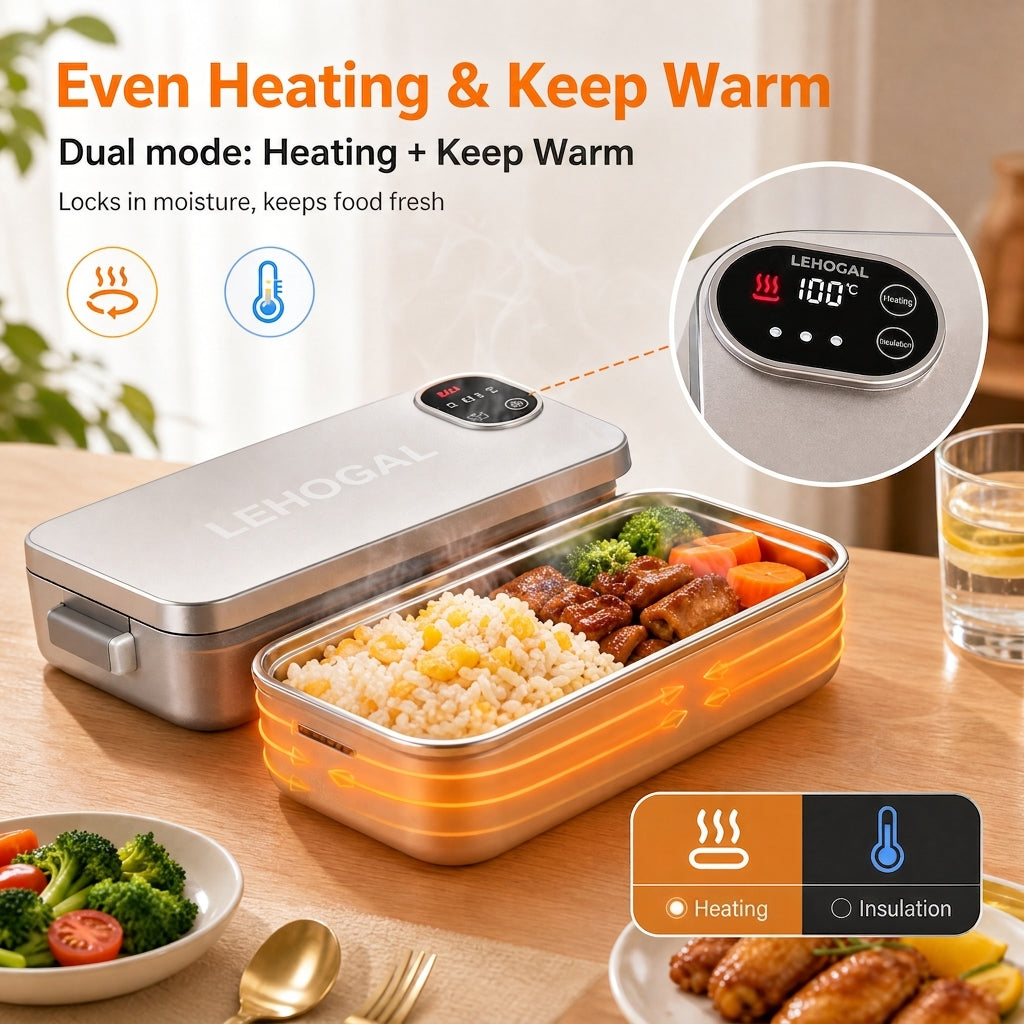 🔥Rechargeable Heated Lunch Box | Enjoy Hot Meals Everywhere