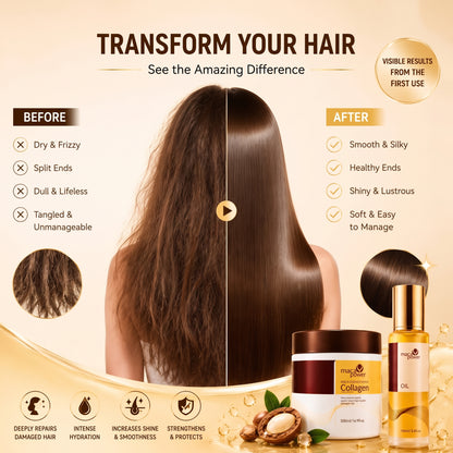 🔥 BUY 1 GET 1 FREE 🔥AMAZING DEAL HAIR MASK+ HAIR SERUM