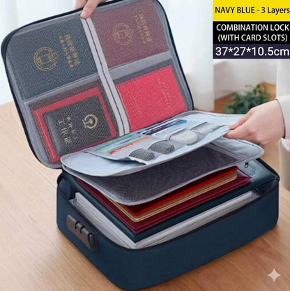 🔥Multi-Pocket Document Bag｜Keep All Important Certificates Safe & Neat