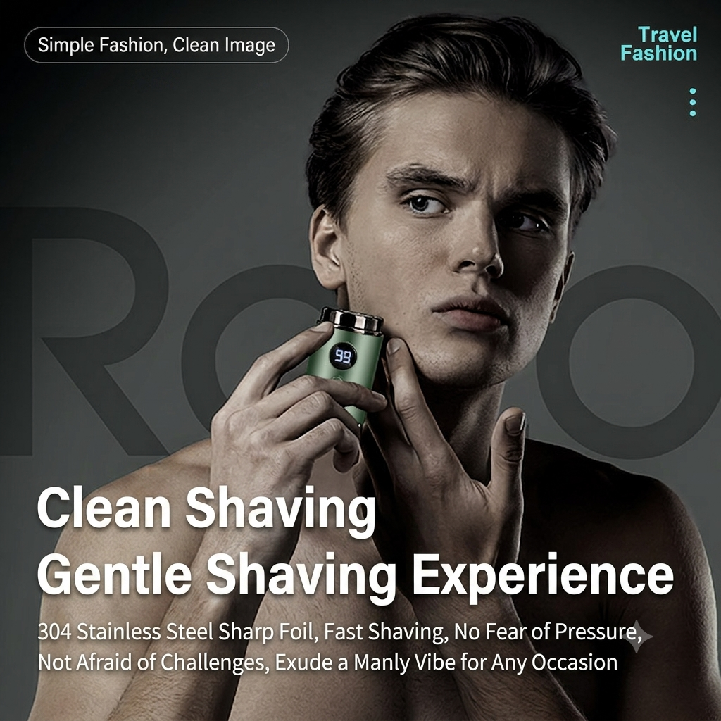 🔥Hot Deal: 50% OFF🔥Powerful Mini Electric Shaver for Men with Digital Display