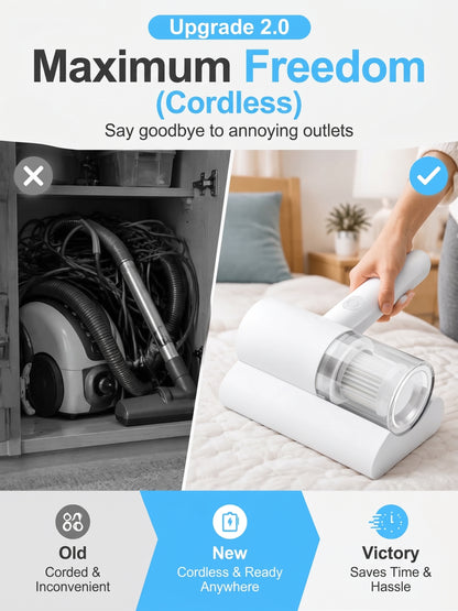 💥50% OFF ✅ Wireless UV-C Mite-Eliminating & Sterilizing Device
