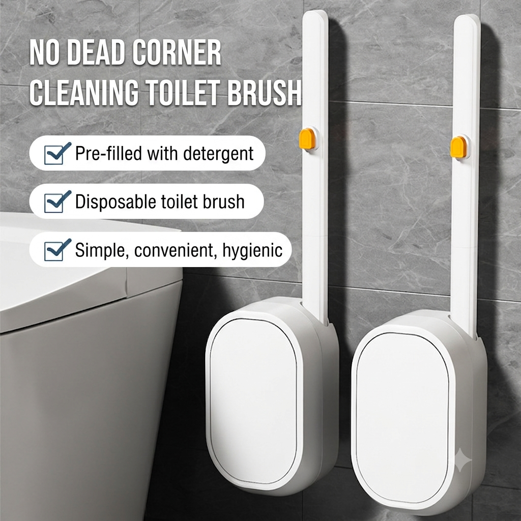 2026🔥 HOT Sale🔥 Hands-Free Flip-Top Disposable Toilet Brush
