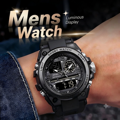 🔥🔥Men's Waterproof Sports Watch with Luminous Display