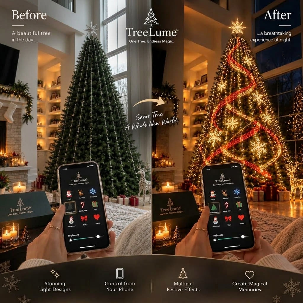 🎄✨ Glow Tree Smart Christmas Tree LED Lights — Light Up Your Christmas Magic! 🎅💫
