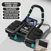 Black 4-wheel+Yoga mat
