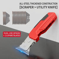 Red+Spare blades - 13 pieces