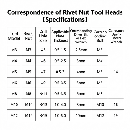 🔥🔥Cross-Border Wholesale Manual Rivet Nut Tool, Dual-Purpose Nut Tool, Manual Rivet Gun M3-M12