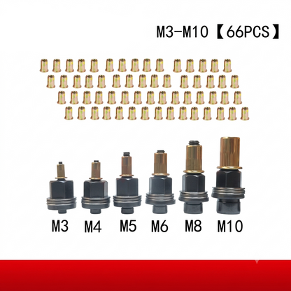 🔥🔥Cross-Border Wholesale Manual Rivet Nut Tool, Dual-Purpose Nut Tool, Manual Rivet Gun M3-M12