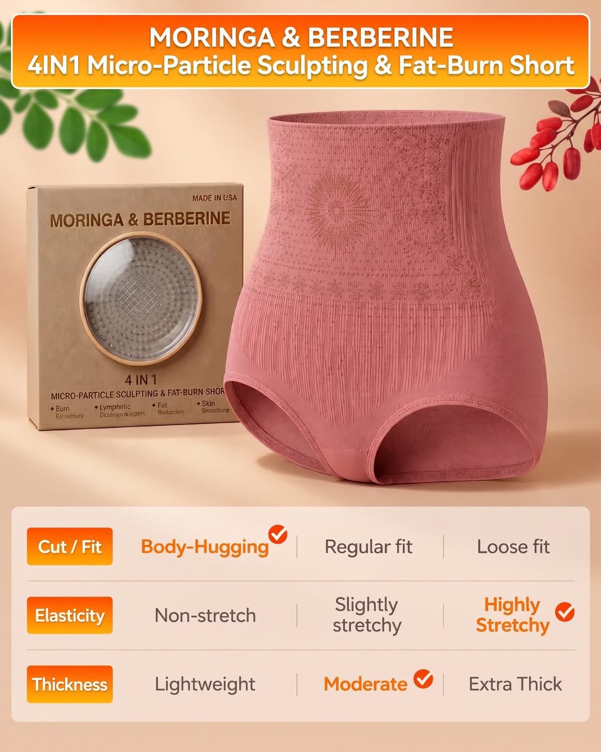 💥50% off💞4-in-1 Shaping Microfiber Shorts