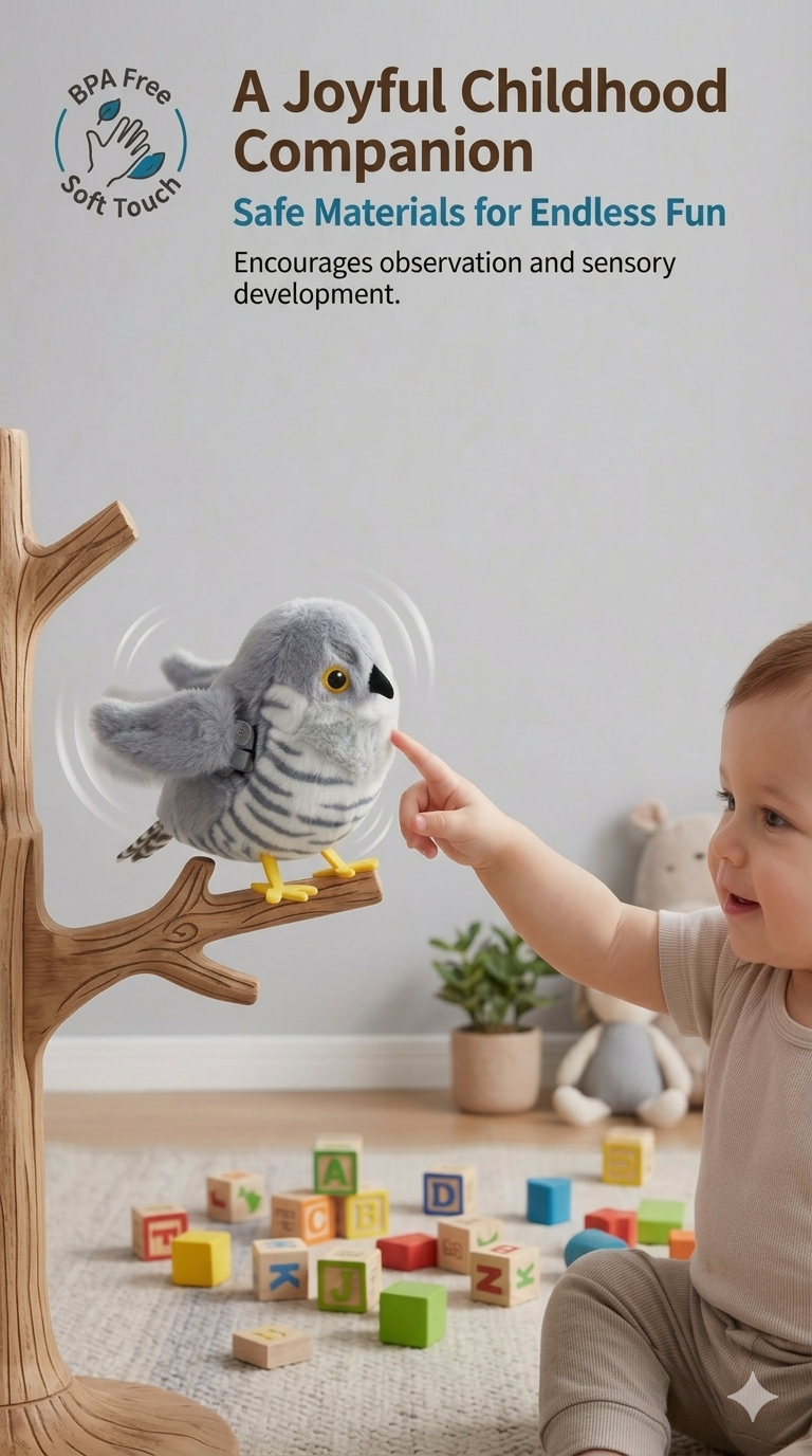 🔥HOT SALE 🔥50% OFF ！Vocal Simulation Squeaky Bird Cat Toy For Self-amusement