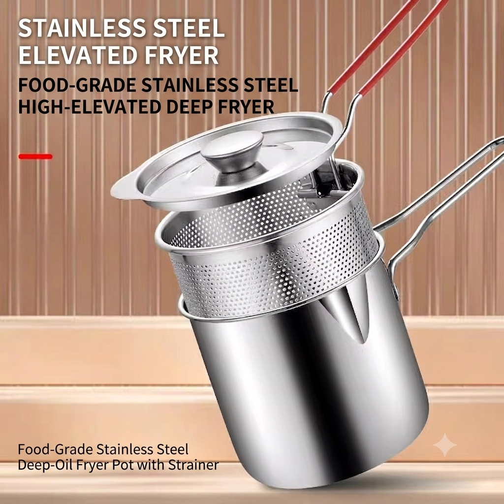 304 stainless steel oil filter kettle - the companion of deep fryer, healthy and ruthless!