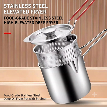 304 stainless steel oil filter kettle - the companion of deep fryer, healthy and ruthless!