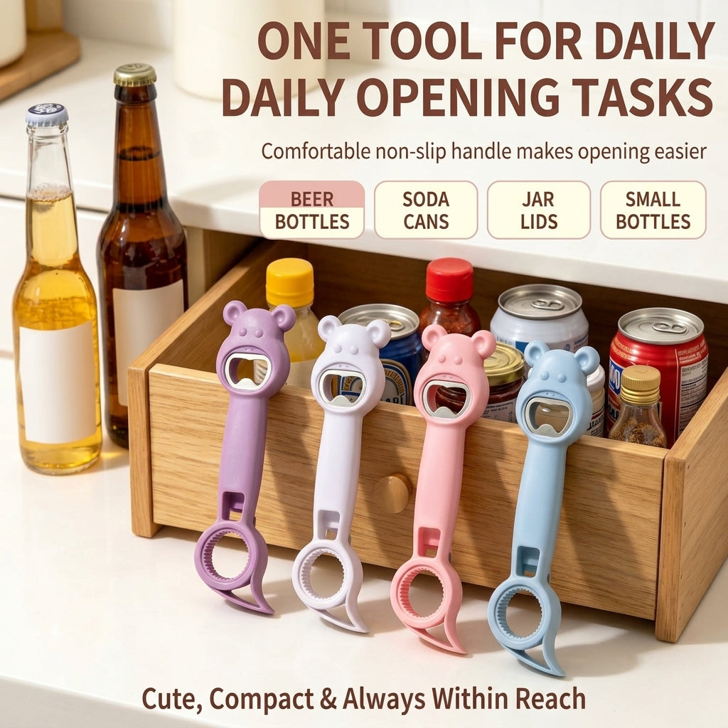 🔥Buy one get one free - 4-in-1 Bear Bottle Opener