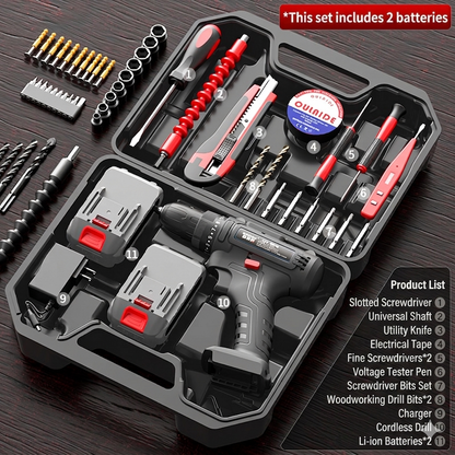 🔥🔥Father's Day Special: Half Price | Portable Household Tool Kit – Ideal for DIY and Minor Repairs