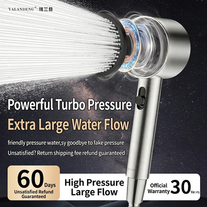 50% off 🔥 2-speed high-pressure booster shower head with built-in filter