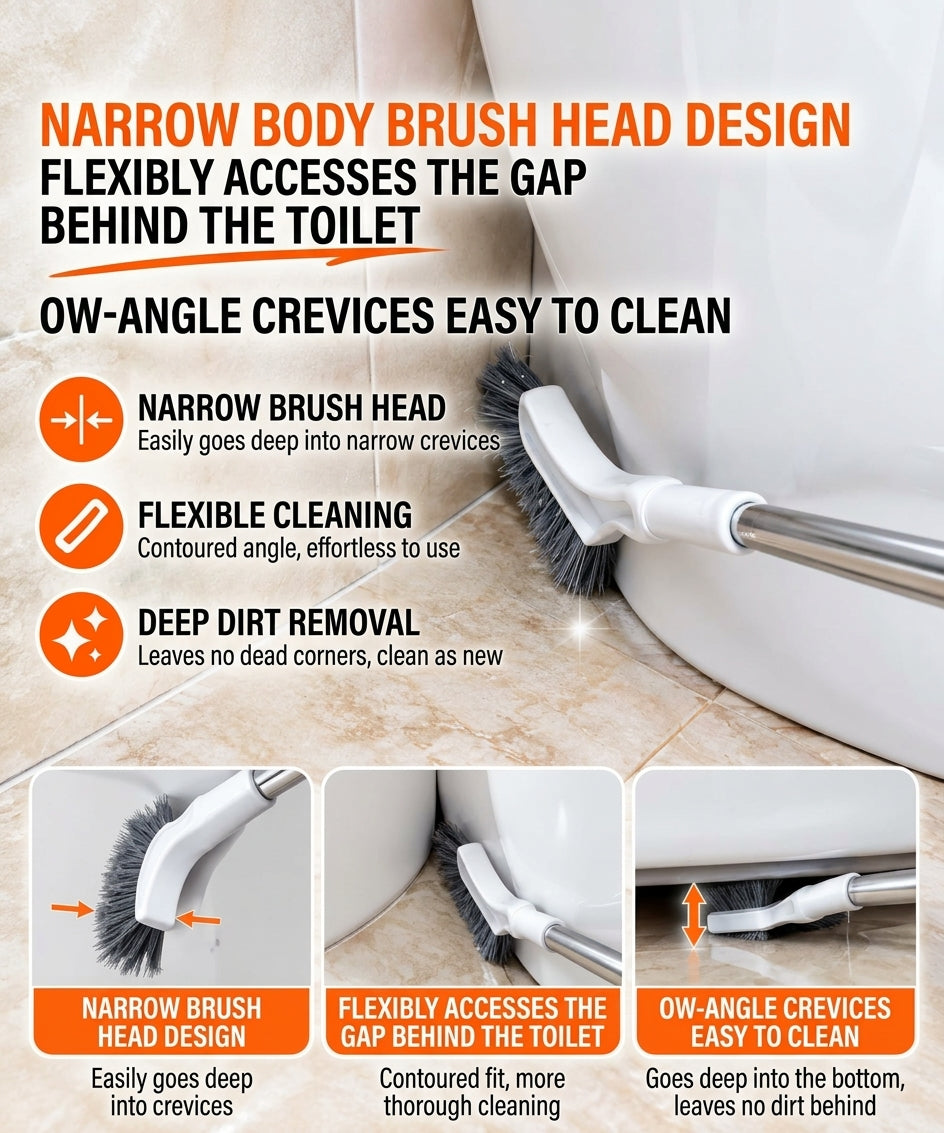 🔥2026 Best-Selling Telescopic Gap Cleaning Brush—The Ultimate Bathroom Cleaning Tool for Spotless Results