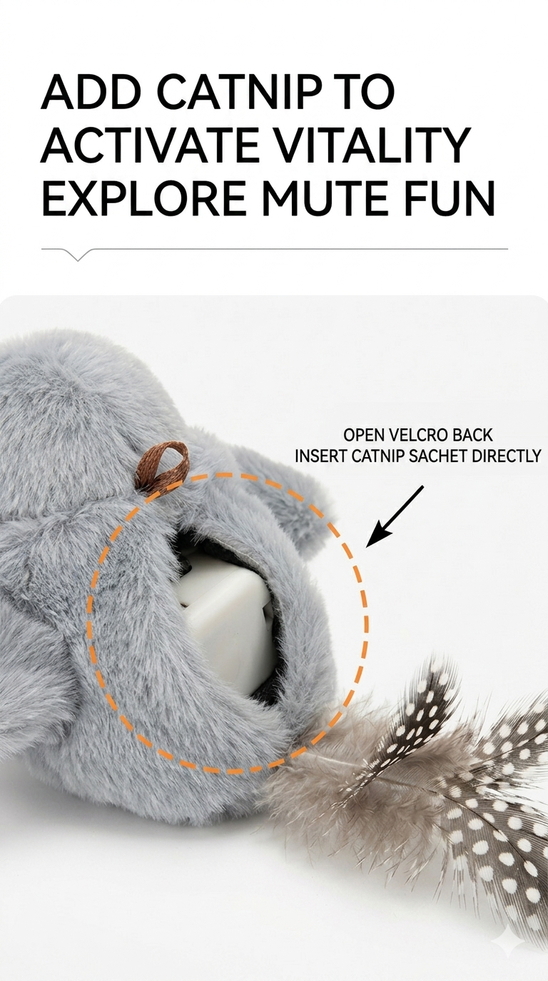 🔥HOT SALE 🔥50% OFF ！Vocal Simulation Squeaky Bird Cat Toy For Self-amusement