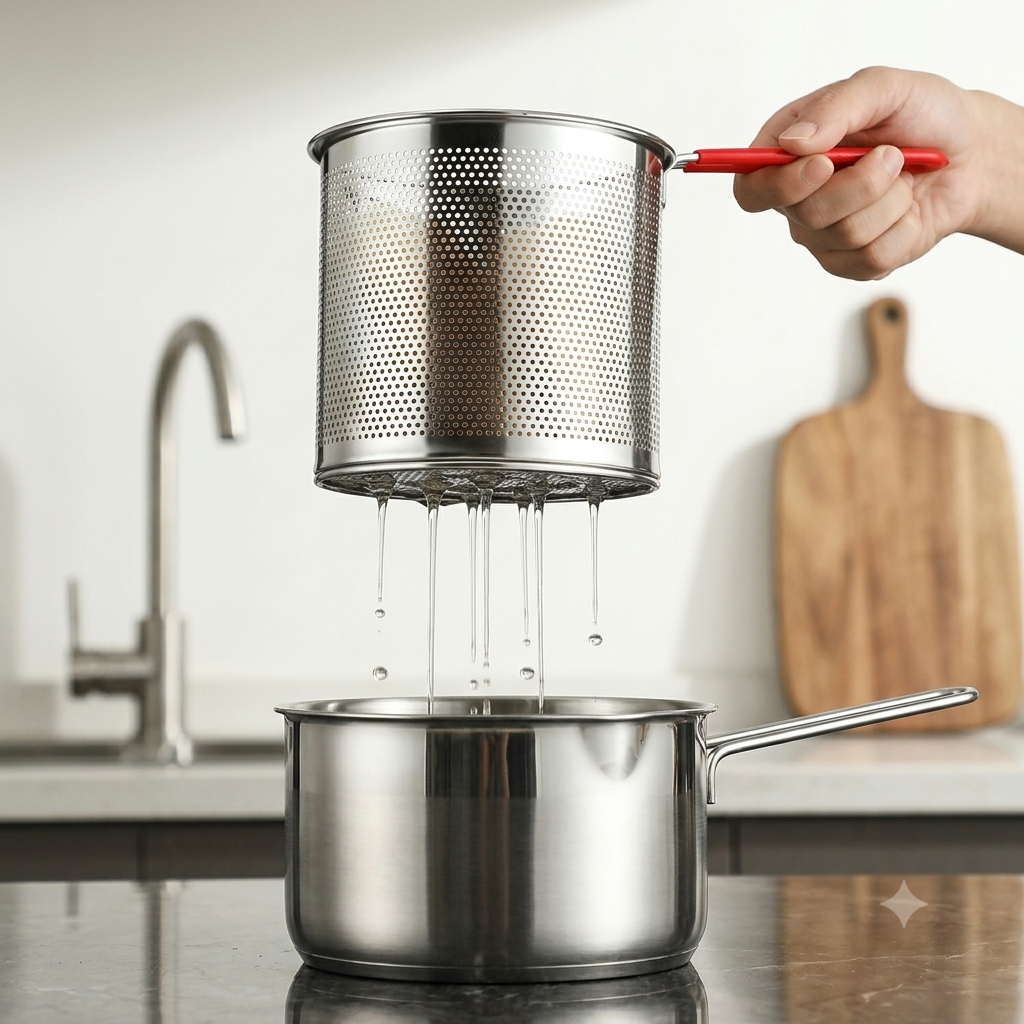 304 stainless steel oil filter kettle - the companion of deep fryer, healthy and ruthless!