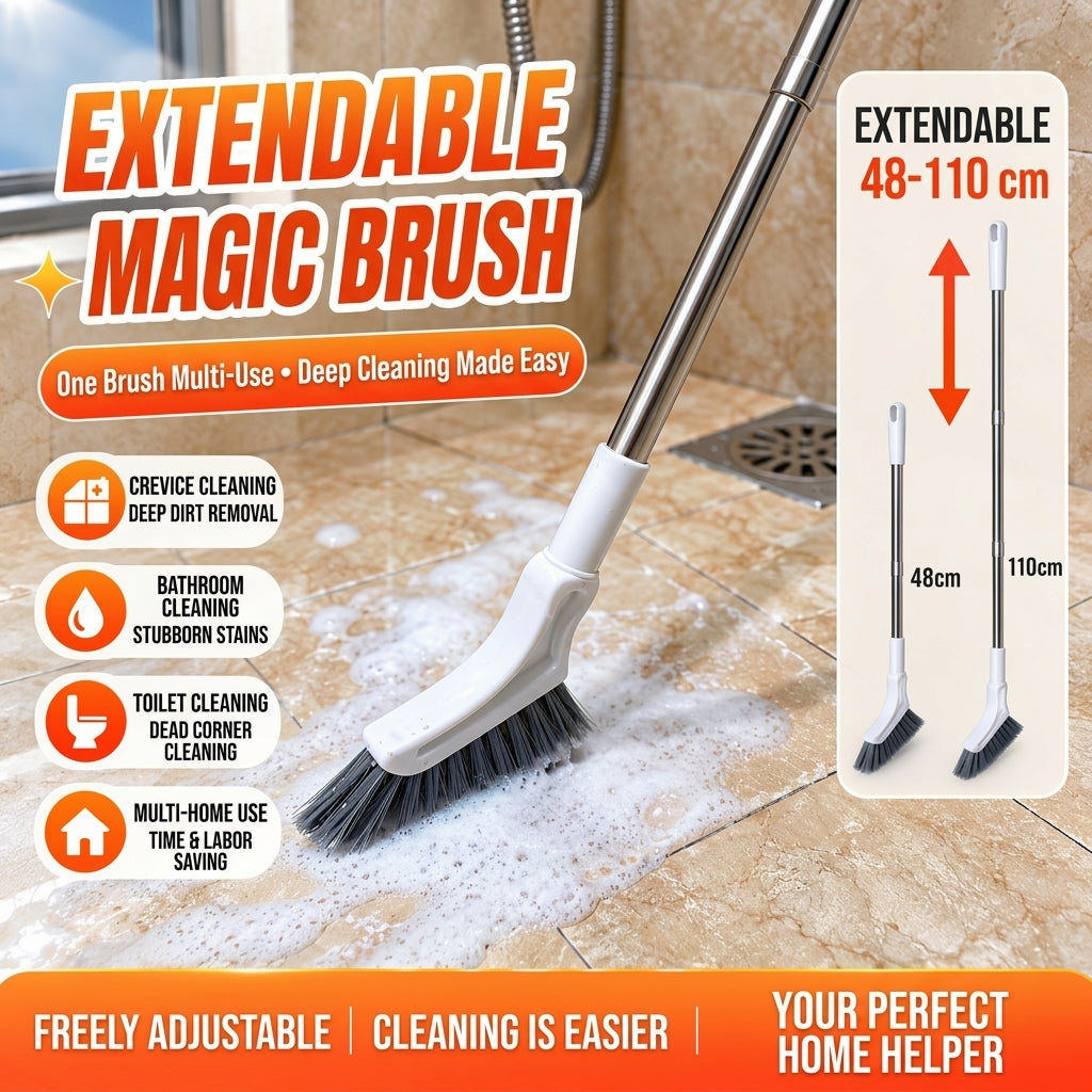 🔥2026 Best-Selling Telescopic Gap Cleaning Brush—The Ultimate Bathroom Cleaning Tool for Spotless Results