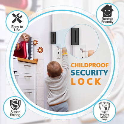💥50% OFF🔒Upgraded Aluminum Alloy Anti-Theft Security Door Lock