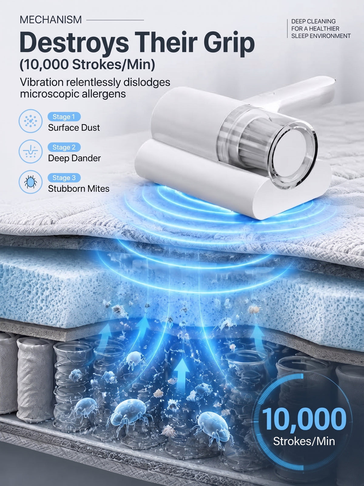 💥50% OFF ✅ Wireless UV-C Mite-Eliminating & Sterilizing Device
