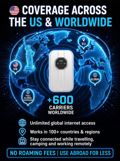 [Global Coverage, Free for Life] Boundless Portable Wi-Fi