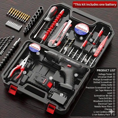 🔥🔥Father's Day Special: Half Price | Portable Household Tool Kit – Ideal for DIY and Minor Repairs