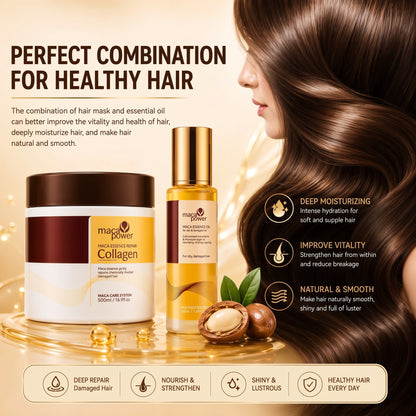 🔥 BUY 1 GET 1 FREE 🔥AMAZING DEAL HAIR MASK+ HAIR SERUM