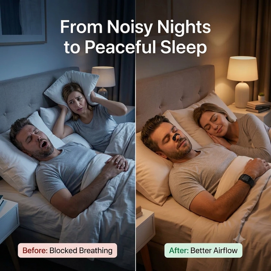 50% OFF🔥Magnetic Nasal Dilator - Anti Snoring Kit 4 Sizes+60 curved nose strips