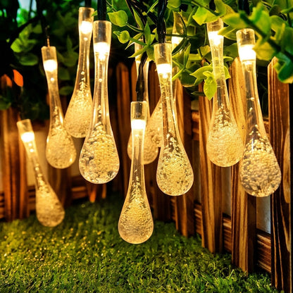 🔥No electricity bill all year round, 50% off✅ Outdoor solar-powered teardrop string lights