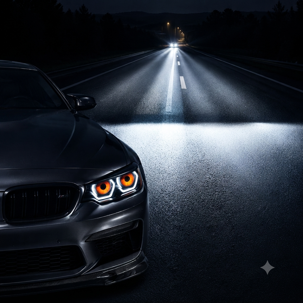 🔥Dynamic Devil Eye LED Projector Headlights