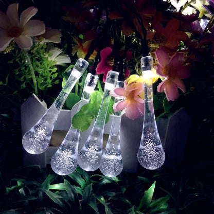 🔥No electricity bill all year round, 50% off✅ Outdoor solar-powered teardrop string lights