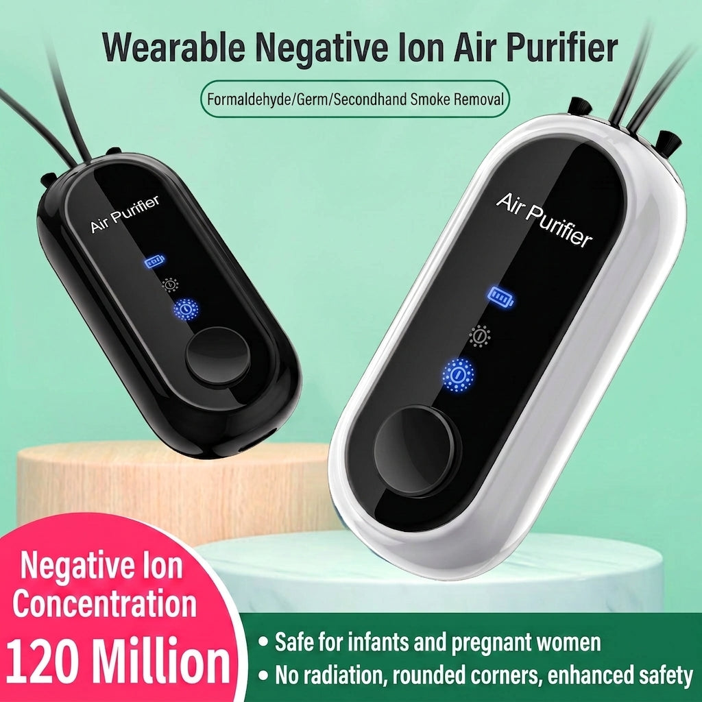 🔥Limited-time 50% off-Mini neck-hanging negative ion air purifier