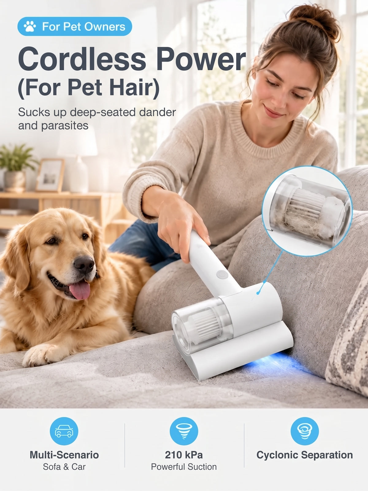 💥50% OFF ✅ Wireless UV-C Mite-Eliminating & Sterilizing Device